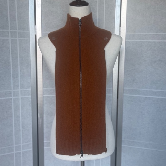 Veronica Beard Brown Cashmere Uptown Dickey sz 00-14